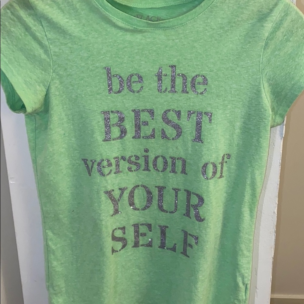 Motivational Lime Green Quote Short-Sleeve Shirt